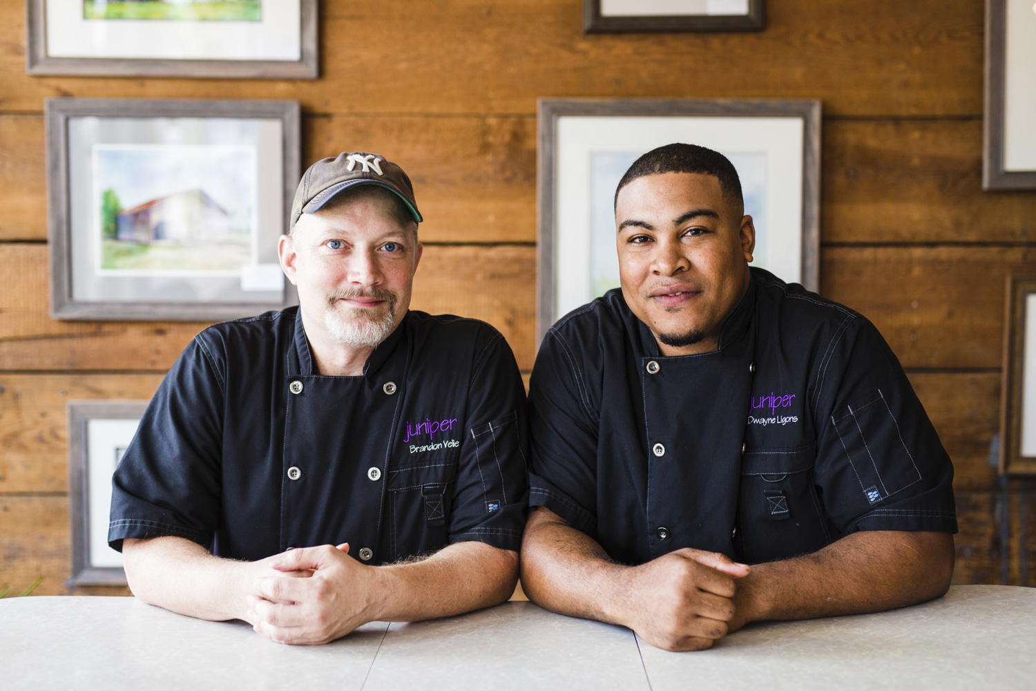Chef Brandon Velie and Dwayne Ligons