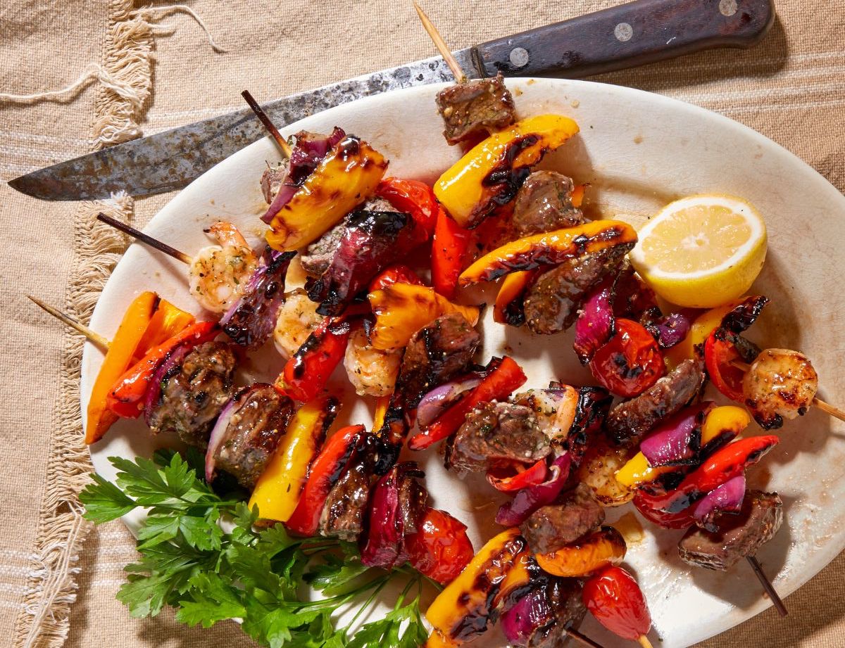 Surf and Turf Kabobs with Fig-Balsamic Glaze | Edible Columbia