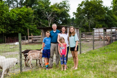 Stapleton family at Terra Kotta Farms 