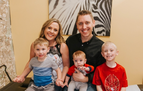 Dr. Eric and Andrea Nazarenko and their 3 sons