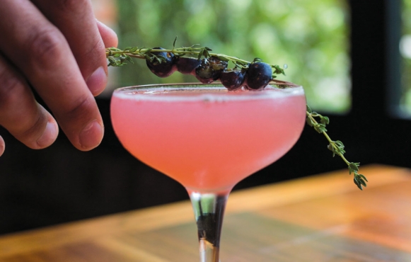 Blueberry Cobbler cocktail