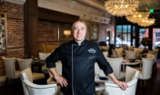 Hamptons' chef inside restaurant